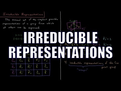Quantum Chemistry 12.10 - Irreducible Representations