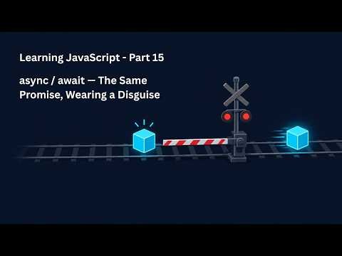 Learning JavaScript, Part 15: async / await — The Same Promise, Wearing a Disguise