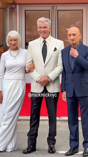 Mickey Blank 🗽 on Instagram: "NYC rolled out the red carpet for the Thursday Murder Club premiere, with Dame Helen Mirren, Ben Kingsley, Chris Columbus and Tom Ellis joining Pierce Brosnan, the former 007 for a white-hot, iconic night. Chris Columbus’ action-comedy is coming soon to Netflix ❤️ #ThursdayMurderClub #HelenMirren #PierceBrosnan #BenKingsley #NetflixPremiere"