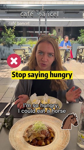 Stop saying 'I'm hungry' #somersetenglish#everydayenglish#languagelesson #learnenglish #hungry #words #practiceenglish#englishcourse #britishenglish