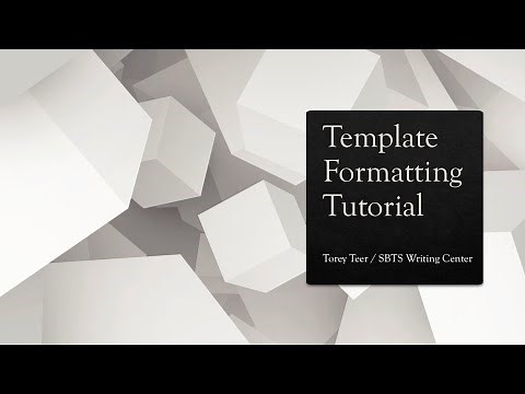 Research Paper Template Tutorial