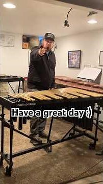 Thematic Improvisation Playing With Vibraphone Motor Speed (Ending) #percussion