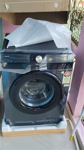 Samsung font load latest model washing machine unbox #youtubeshorts #samsung #homeappliances