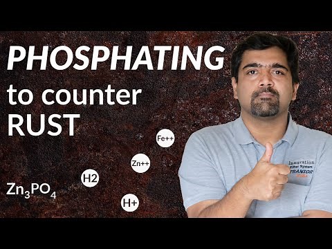 Phosphating to counter rust formation