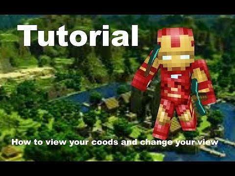 Minecraft| How to view your coordinates and change views.[MAC]