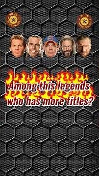Title Showdown: Cena, Triple H, Jericho, Edge & HBK – Who's Won the Most Titles? #wwe #wwetitles