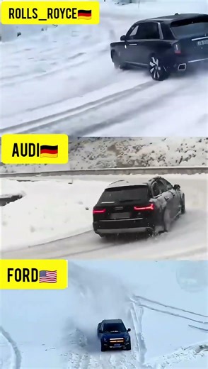 AWD Snow Battle ❄️Rolls-Royce Cullinan vs Audi RS6 vs Ford Raptor