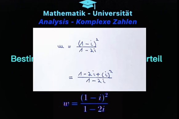 Analysis komplexe Zahlen in der Mathematik für Informatiker