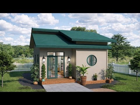 20×26 ft (6×8m) Tiny 2-Bedroom Cottage House | Small Size, Smart Family Layout!