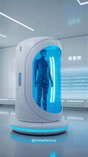 Japan has unveiled a futuristic “Human Washing Machine” designed to fully clean, massage, and dry a person in just 15 minutes. Using AI-controlled water jets, microbubbles, aroma therapy, and a warm air–drying system, the pod delivers a spa-like experience without requiring any physical effort from the user. Important Details: • Uses ultra-fine microbubbles that clean the skin more effectively than normal washing • Includes built-in body sensors to adjust water pressure, temperature, and motion