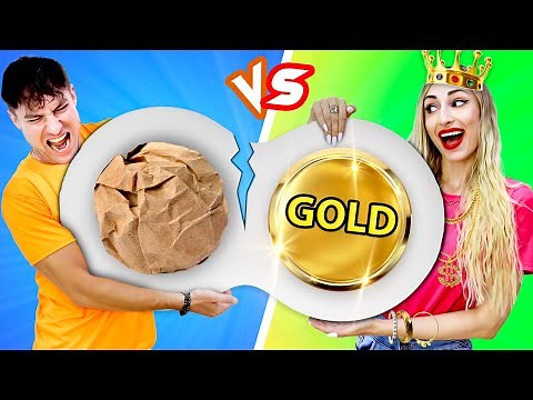 RICH VS BROKE FIDGET TOYS POP ITS & FIDGET DIY, HACKS AND IDEAS BY CRAFTY HYPE