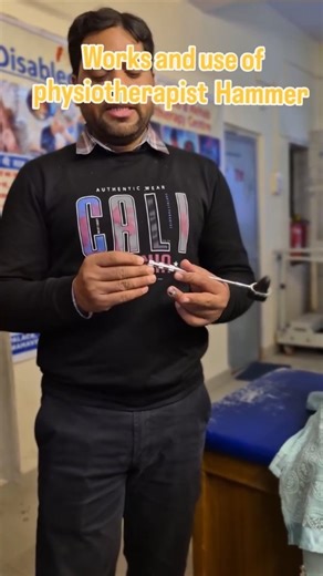 Dr.k_kumar on Instagram: "💥Work (Principle) The physiotherapist hammer works by giving a quick, controlled tap on a tendon. This sudden stretch of the tendon activates muscle spindles, producing a reflex muscle contraction (deep tendon reflex). 💥Uses To assess deep tendon reflexes (DTRs): Knee (patellar) reflex Ankle (Achilles) reflex Biceps, triceps, brachioradialis reflex To evaluate neurological function To check integrity of reflex arc (sensory nerve, spinal cord, motor nerve) Helpful in c