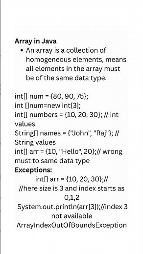Array in Java 🔥 | Java Arrays Explained | Java Interview