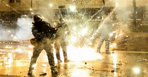 Georgian opposition leader arrested after fourth night of protests