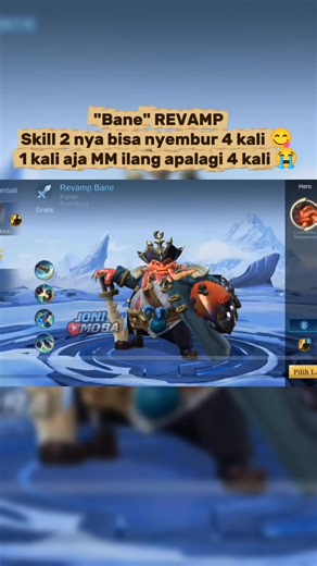 Buset Bane Revamp skill 2 nya nyembur 4 kali 😭#MLBBMarcel #MLBBS40 #MLBBNEWHERO #bane #revamp