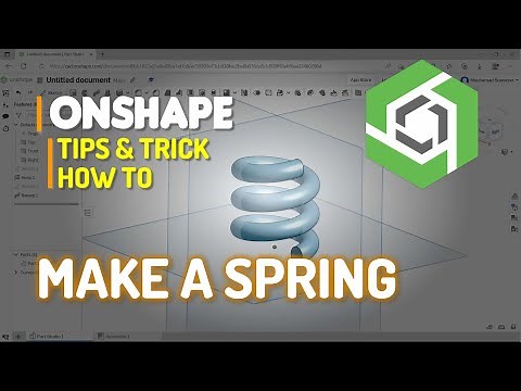 Onshape How To Make A Spring
