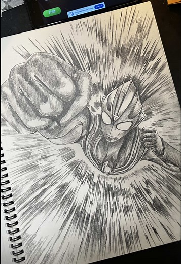 ウルトラマンティガのアートとドローイング