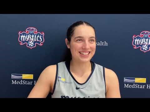 2026 Washington Mystics Training Camp Day #1 Interview- Mystics rookie Georgia Amoore