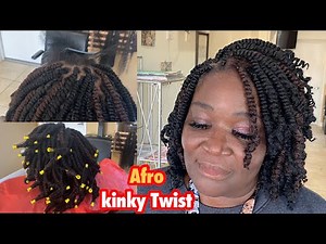 Afro Kinky Twist Tutorial | Short Twist |