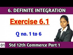 Exercise 6.1 question no 1 to 6 class 12 | commerce part 1 | Mathematics Maharashtra state board