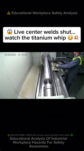 ⚠️ INSANE Lathe Center SEIZES & WHIPS 😳💥 #workfails