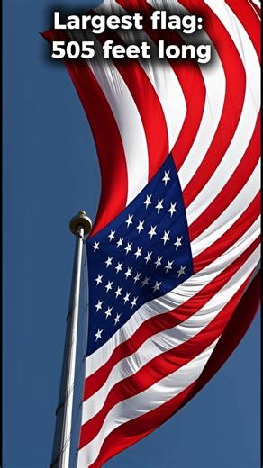 The Biggest American Flag Ever Made #usa #facts