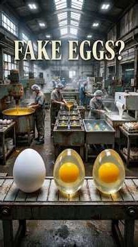 How “FAKE EGGS” Are Supposedly Made Inside a Factory | Fake Eggs Exposed| #shortvideos #factory