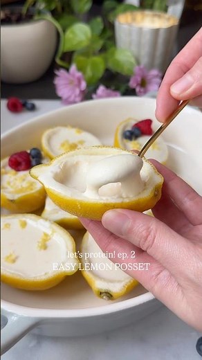 Easy Lemon Posset #lemon #dessert #springrecipes