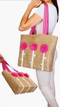 DIY Cute Jute Tote Bag! Step by Step Tutorial | Miarti