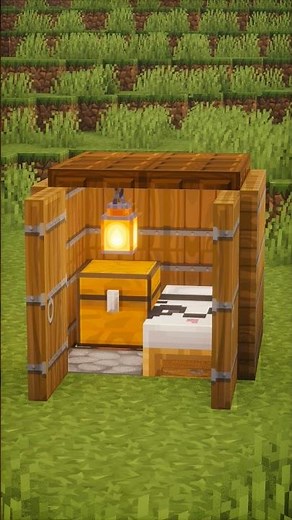 Minecraft Starter House Build Tutorial 🏠| Easy Survival Base Idea | #Minecraft
