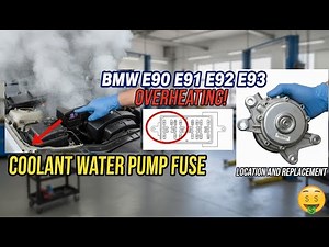 BMW E90 Series Overheating? Check/Replace Your Water Pump Fuse! DIY Guide