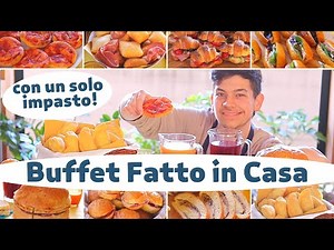 BUFFET FATTO IN CASA CON UN SOLO IMPASTO - ORGANIZZARE UN RINFRESCO di Lorenzo in cucina