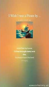 I Wish I was a Pirate (Sea Shanty Song) Lyrics by Tony Bradman