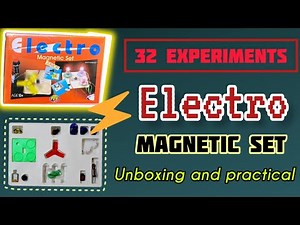 electro magnetic set unboxing with experiments || diy electricity kit || educational science kit