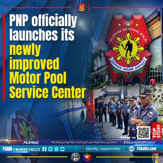 LOOK: The Philippine National Police officially launched its newly improved PNP Motor Pool Service Center today, July 9, 2025, at Camp Crame, Quezon City. The activity was graced by PNP Chief, Police General Nicolas D. Torre III, and was attended by key officers and personnel from the Logistics Support Service (LSS) and other support units. The facility will serve as the central hub for the maintenance and dispatch of the PNP’s General Dispatch Vehicles (GDVs), such as buses, coasters, Innovas, 