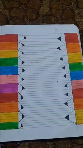 Easy copy Fist page drawing art decoration 👍#viral #youtubeshorts #viralvideo #ytshort