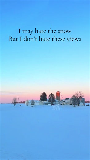 Can’t hate these sunsets. #sunset #snow #ohio