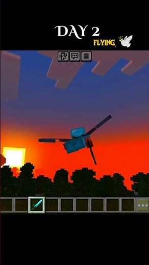 Day 2:I Finally Learned How To FLY in Minecraft! 🕊️#MinecraftSurvival #Elytra #MinecraftChallenge