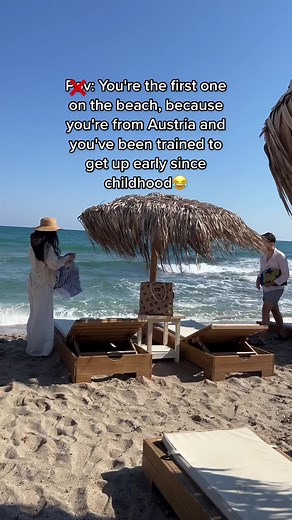 A Serene Morning at the Beach: Early Riser from Austria