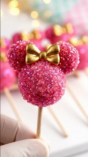 Easy Minnie Mouse Cake Pops! ✨ Quick Decorating Hack