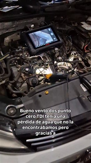 Nico De Vito on Instagram: "Pérdida de agua en Vento 2.0 TDI 💧🔍 Así diagnosticamos la fuga usando scanner Autel 900 y cámara boroscópica, mostrando el problema sin desarmar de más. Un ejemplo de cómo la tecnología ayuda a encontrar fallas ocultas de forma precisa. . #njmperformance #nicoodevito #vento #vwvento #20tdi diagnostico autel scanner boroscopica mecanica"