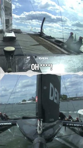 👀 Climb onboard with the Danes during CLOSE CALL with Germany Deutsche Bank! #SailGP