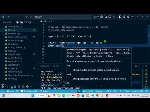 #32-filter() Function په Python کې څه شی دی؟ | په ساده مثالونو بشپړه تشریح | Python Tutorial