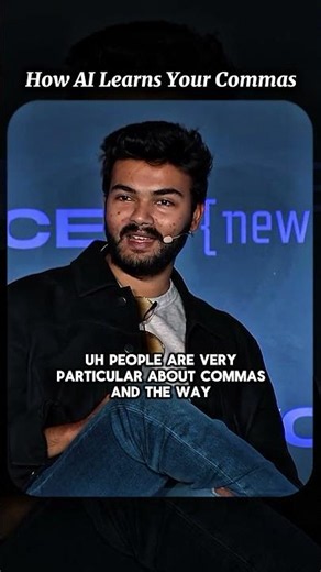 How AI Learns Your Commas #tech #ai #shorts #viralreels