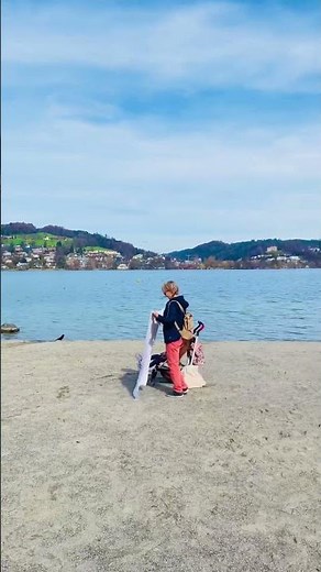Switzerland Beach 🏝️ Amazing #swiss #switzerland #jagiviews