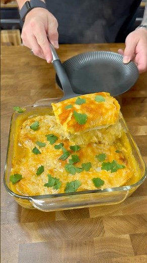 Smoked chicken enchilada casserole (healthy version)