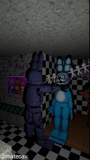 fnaf 2 whitered bonnie vs toy bonnie #fnaf #3danimation #fivenightsatfreddys #truedialoge