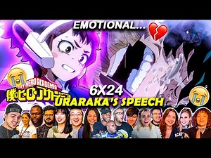 Uraraka's Emotional Speech!!❤️"This Touched Them Deeply"😭My Hero Academia Ep 6X24 Reaction Mashup