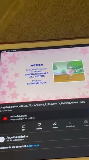 Angelina ballerina end credits