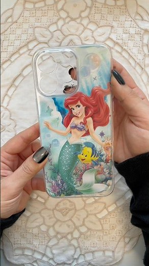 Little Mermaid phone case DIY #scrapbooking #diyphonecase #journaling #asmrsounds